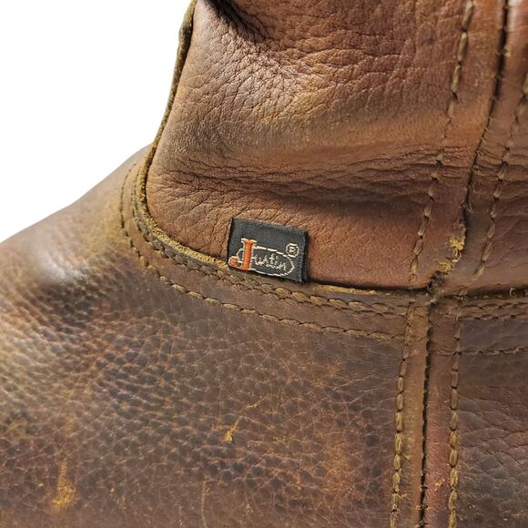 JUSTIN Boots SCREWDRIVER Mens Size 10.5 Brown Leather Mid-Calf Workwear WK4905 main image 13
